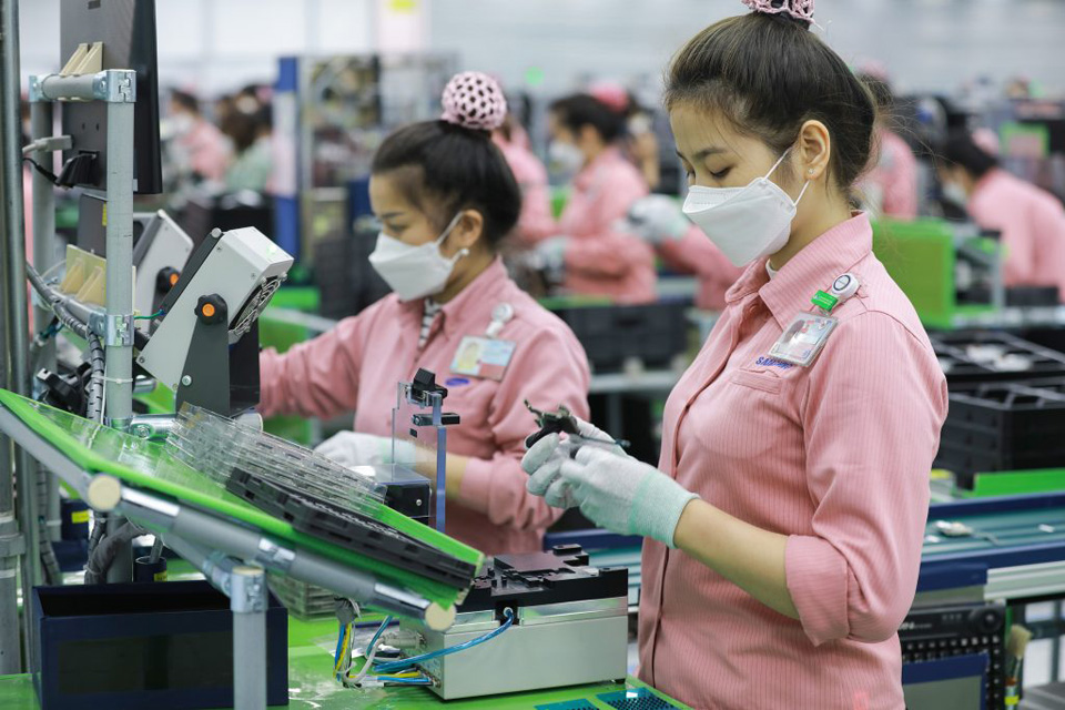 Sản xuất của Samsung tại Việt Nam. Ảnh: Samsung Việt Nam